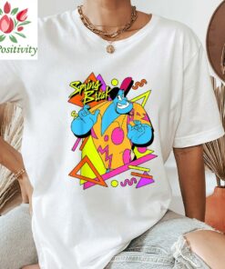Disney Aladdin Genie Retro 90's Style Poster T-Shirt Disneyland Trip Tee Disneyworld Matching T-shirt Unisex Adult T-shirt Kid Tee