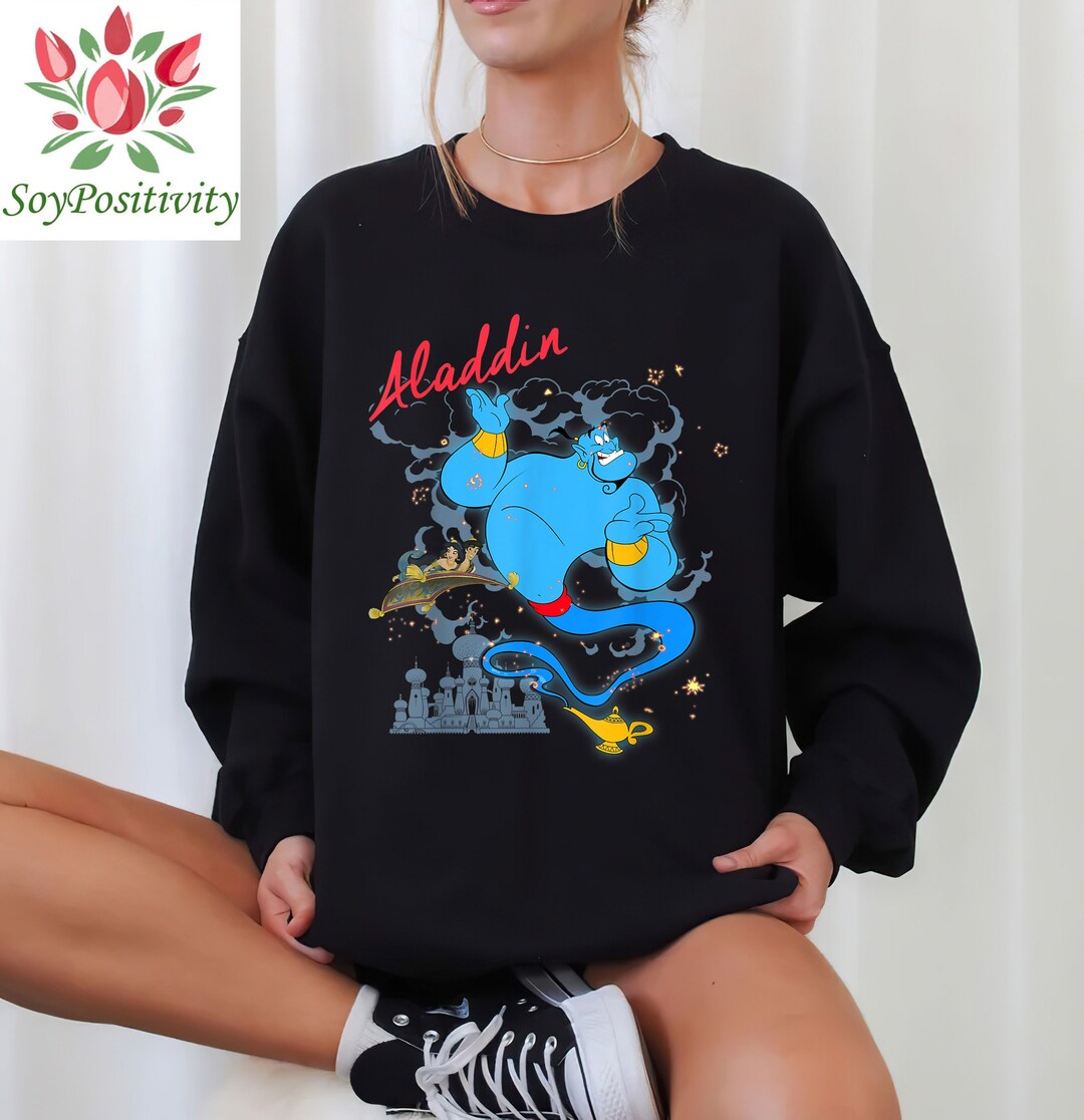 Disney Aladdin Genie's Magic Carpet Ride T-Shirt, Aladdin Shirt, Magic Kingdom Disneyland Vacation Gift Unisex Adult T-shirt Kid T-shirt