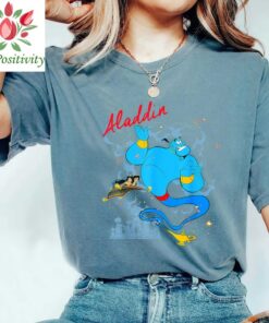 Disney Aladdin Genie's Magic Carpet Ride T-Shirt, Aladdin Shirt, Magic Kingdom Disneyland Vacation Gift Unisex Adult T-shirt Kid T-shirt