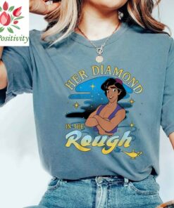 Disney Aladdin Her Diamond In The Rough Portrait Shirt, Disneyland Vacation Trip Unisex T-shirt Family Birthday Gift Adult Kid Toddler Tee