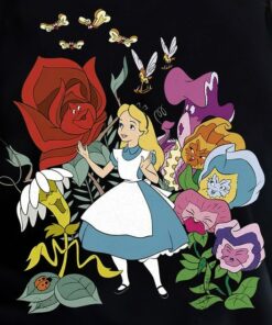 Disney Alice In Wonderland Alice In The Flowers Shirt, Disneyland Vacation Trip, Unisex T-shirt Family Birthday Gift Adult Kid Toddler Tee