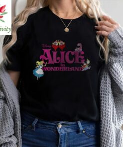 Disney Alice In Wonderland Group Shot Title Logo Shirt, Disneyland Vacation Trip, Unisex T-shirt Family Birthday Gift Adult Kid Toddler Tee