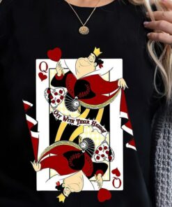 Disney Alice In Wonderland Queen Of Hearts Playing Card T-Shirt, Disneyland Vacation Matching Unisex T-shirt