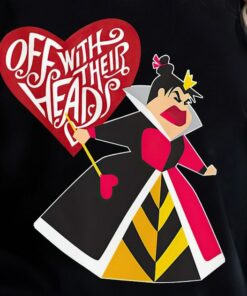 Disney Alice in Wonderland Queen of Hearts Off with Their Heads Disneyland Family Trip Vacation Gift Birthday Unisex T-shirt Kid Shirt
