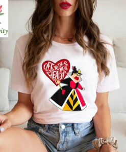 Disney Alice in Wonderland Queen of Hearts Off with Their Heads Disneyland Family Trip Vacation Gift Birthday Unisex T-shirt Kid Shirt