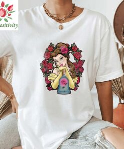 Disney Beauty And The Beast Belle Roses Graphic T-shirt, Disney Princess Tee, Disney Unisex T-shirt, Disney Belle Shirt