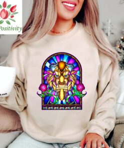 Disney Beauty And The Beast Stained Glass Window Shirt, Disneyland Vacation Trip, Unisex T-shirt Family Birthday Gift Adult Kid Toddler Tee