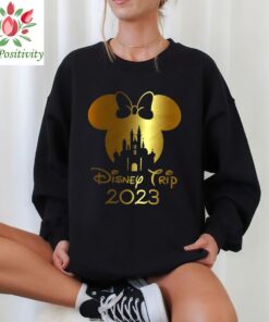 Disney Castle Family Trip 2023 Shirts, Disneyworld Gold Foil Shirts Mickey and Minnie Family shirts First Disney Trip matching Family shirts