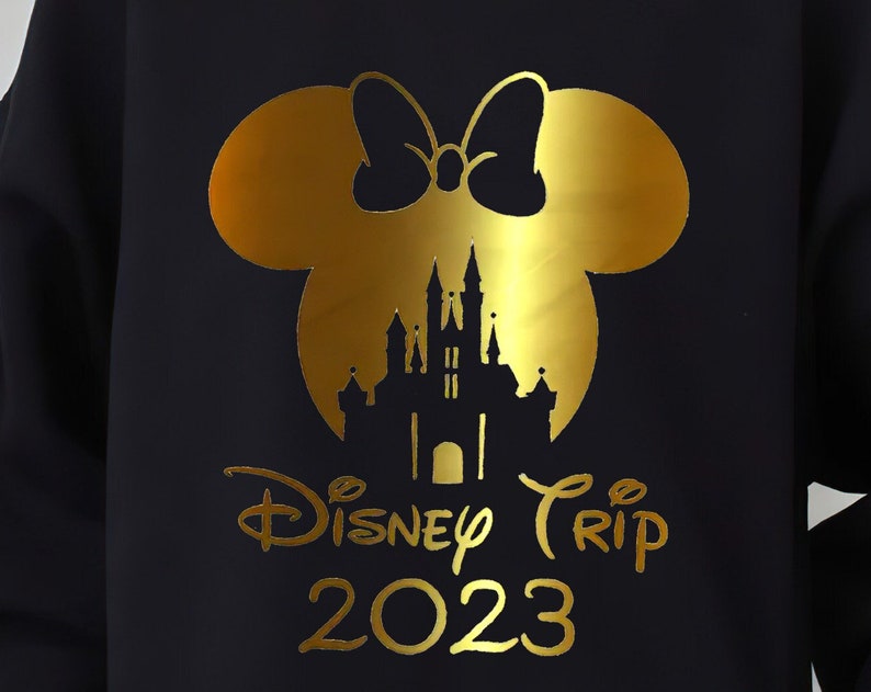 Disney Castle Family Trip 2023 Shirts, Disneyworld Gold Foil Shirts ...