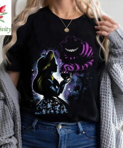 Disney Comfort Colors Shirt, Alice in Wonderland Shirts, Ladies Flower Tee, Botanical Shirt, Cottagecore Tee, Cheshire Cat shirt