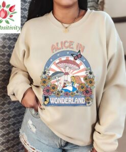 Disney Comfort Colors Shirt, Alice in Wonderland Shirts, Wildflower Shirt, Floral Shirt, Ladies Flower Tee, Botanical Shirt