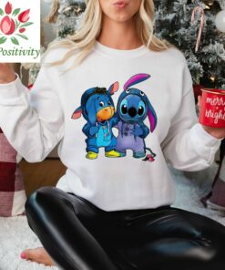 Disney Eeyore and Stitch Friends Lilo and Stitch Halloween Matching T-Shirt Unisex T-shirt Kid Tee Adult Shirt Toddler Tee
