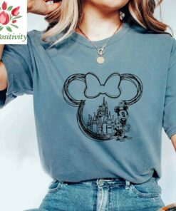 Disney Family Shirt, Family Disneyworld Shirt, Mickey Sketch Shirt, Minnie Women Shirt, Disneyworld Trip Shirt, Mickey Couple Shirt