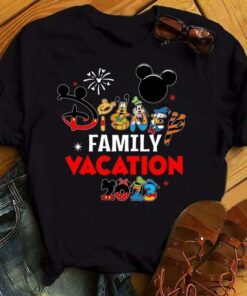 Disney Family Vacation 2023 Shirt Unisex T-shirt Family Birthday Gift Adult Kid Toddler Tee 2