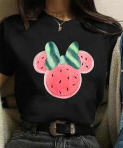 Disney Fashion Cute Daisy Duck Cartoon Print Casual Shirt Full Size Unisex T-shirt Family Birthday Gift Adult Kid Toddler Tee