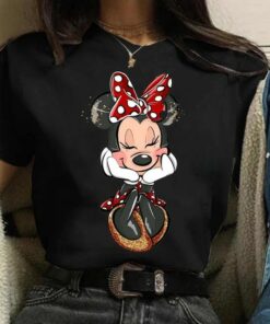 Disney Fashion Cute Daisy Duck Cartoon Print Casual Shirt Full Style Unisex T-shirt Family Birthday Gift Adult Kid Toddler Tee