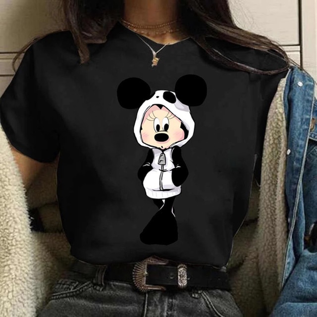 Disney Fashion Cute Daisy Duck Cartoon Print Casual Shirt Unisex T-shirt Family Birthday Gift Adult Kid Toddler Tee 1