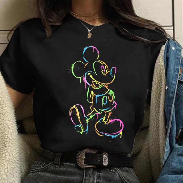 Disney Fashion Cute Daisy Duck Cartoon Print Casual Shirt Unisex T-shirt Family Birthday Gift Adult Kid Toddler Tee 5