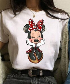 Disney Fashion Cute Daisy Duck Cartoon Print Casual Shirt Unisex T-shirt Family Birthday Gift Adult Kid Toddler Tee 6