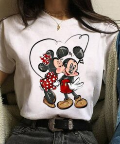 Disney Fashion Cute Daisy Duck Cartoon Print Casual Shirt Unisex T-shirt Family Birthday Gift Adult Kid Toddler Tee 7