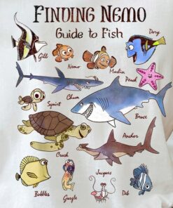 Disney Finding Nemo Funny Fish Guide Graphic T-Shirt Unisex Tee Adult T-shirt Kid Shirt Long Sleeve Hoodie Sweatshirt