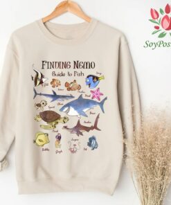 Disney Finding Nemo Funny Fish Guide Graphic T-Shirt Unisex Tee Adult T-shirt Kid Shirt Long Sleeve Hoodie Sweatshirt
