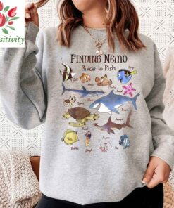 Disney Finding Nemo Funny Fish Guide Graphic T-Shirt Unisex Tee Adult T-shirt Kid Shirt Long Sleeve Hoodie Sweatshirt