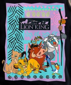 Disney Lion King Retro Group Simba, Timon, Rafiki, Pumbaa, Scar, Disneyland Family Trip Vacation Gift Unisex T-shirt
