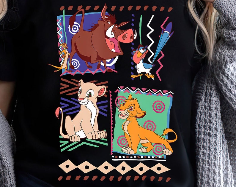 Disney Lion King Simba And Timon Graphic T shirt, Disney Family Shirt, Disney Shirt, Gift for Kids, Disney Shirts, Disneyworld Shirts