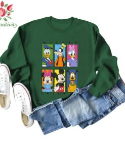 Disney Mickey And Friends Group Shot Panels Shirt, Mickey Minnie Goofy Donald Daisy Disneyland Family Vacation Gift Unisex T-shirt Kid Shirt