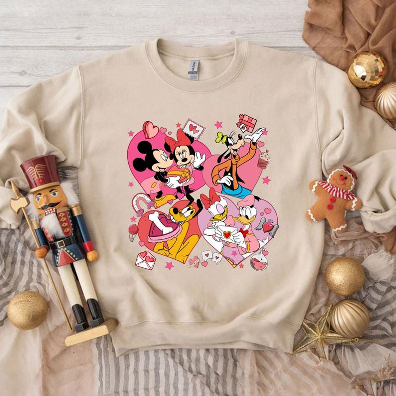 Disney Mickey And Minnie Valentine Day T-shirt Mickey And Friends Unisex T-shirt Magic Kingdom Disneyland Matching Shirt Couple Shirt Gift - Image 3