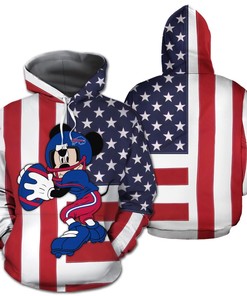 Disney Mickey Buffalo Bills 3D All Over Print Zip Hoodie A Unique Gift