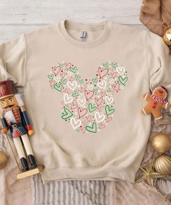Disney Mickey Mouse Heart Icon Sweatshirt Disney Valentine Heart Unisex T-shirt Mickey Mouse Valentine T-shirt Vintage Disneyland Shirt
