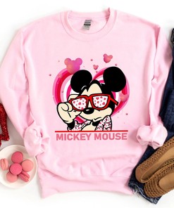 Disney Mickey Valentine Sweatshirt Mickey Mouse Bad Boy Valentine Shirt Valentine's Day Unisex T-shirt Magic Kingdom Disneyland Trip Shirt