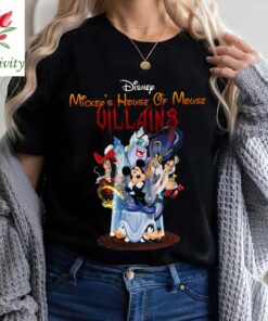 Disney Mickey's House of Mouse Villains Tshirt, Disneyland Castle Shirt, Ursula Disney Villains Tee, Disney Vacation 2022
