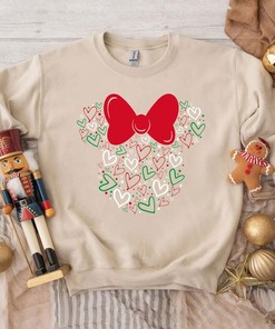 Disney Minnie Mouse Heart Icon Sweatshirt Disney Valentine Heart Unisex T-shirt Minnie Mouse Valentine T-shirt Vintage Disneyland Shirt