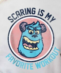 Disney Monsters Inc James P. Sullivan My Workout T-Shirt, Mike Wazowski, Unisex T-shirt Family Birthday Gift Adult Kid Toddler Tee