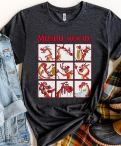 Disney Mulan Mushu Mood Cute Face Shirt Emotion Of Mushu Unisex T-shirt Birthday Shirt Gift For Men Women Kid Hoodie Sweatshirt Toddler Tee