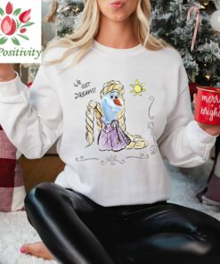 Disney Olaf Presents Rapunzel Costume Sketch T-Shirt Unisex Adult T-shirt Kid shirt Gift for Birthday Hoodie Sweatshirt Toddler Tee