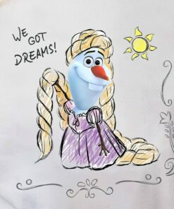 Disney Olaf Presents Rapunzel Costume Sketch T-Shirt Unisex Adult T-shirt Kid shirt Gift for Birthday Hoodie Sweatshirt Toddler Tee