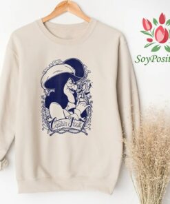 Disney Peter Pan Captain Hook Outline Portrait Shirt, Disney World Tee, Disney Unisex T-shirt, Disney Villian Shirt