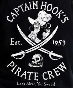 Disney Peter Pan Captain Hook Pirate Crew Retro Vintage Shirt, Disney Never Land Peter Pan Tinker Bell Villain Unisex T-shirt