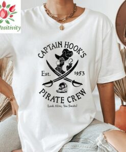 Disney Peter Pan Captain Hook Pirate Crew Retro Vintage Shirt, Disney Never Land Peter Pan Tinker Bell Villain Unisex T-shirt