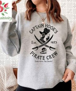 Disney Peter Pan Captain Hook Pirate Crew Retro Vintage Shirt, Disney Never Land Peter Pan Tinker Bell Villain Unisex T-shirt