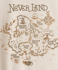 Disney Peter Pan Never Land Map Graphic Shirt, Peter Pan Shirt, Disney Trip Tee, Disneyland Vacation Gift Unisex Adult T-shirt Kid Tee