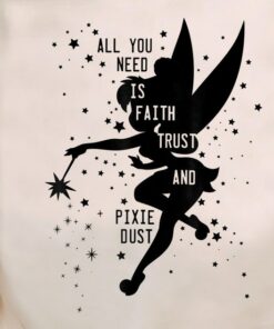 Disney Peter Pan Tinker Bell Pixie Dust Silhouette T-Shirt, Magic Kingdom, Disneyland Family Trip Vacation Gift Unisex T-shirt Kid