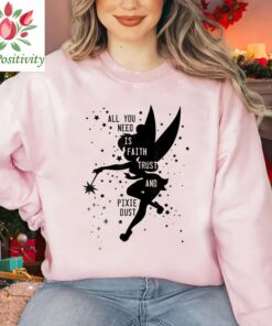 Disney Peter Pan Tinker Bell Pixie Dust Silhouette T-Shirt, Magic Kingdom, Disneyland Family Trip Vacation Gift Unisex T-shirt Kid
