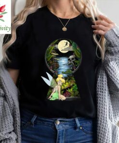 Disney Peter Pan Tinkerbell Keyhole Graphic Shirt, Disneyland Vacation Trip, Unisex T-shirt Family Birthday Gift Adult Kid Toddler Tee