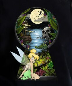 Disney Peter Pan Tinkerbell Keyhole Graphic Shirt, Disneyland Vacation Trip, Unisex T-shirt Family Birthday Gift Adult Kid Toddler Tee