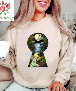 Disney Peter Pan Tinkerbell Keyhole Graphic Shirt, Disneyland Vacation Trip, Unisex T-shirt Family Birthday Gift Adult Kid Toddler Tee